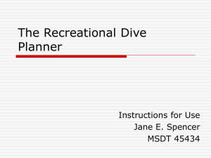 Sample Problems - Table 1 - Atlantic Edge Dive Center | Staff