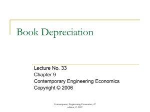 Book Depreciation Methods