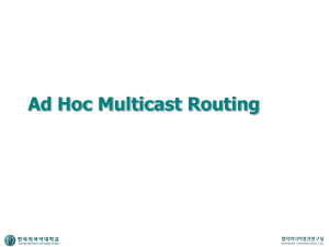 Category of Ad Hoc Multicast Routing Protocols