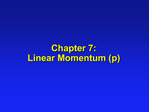 (Linear) Momentum