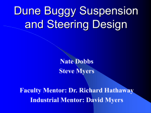 Dune Buggy Suspension and Steering Design