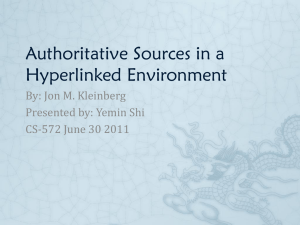 Authoritative Sources in a Hyperlinked Environment