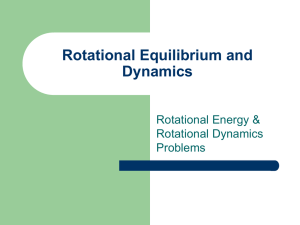 chapter 8-3 Rotational Energy