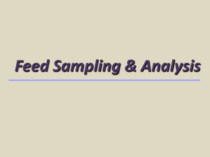 Powerpoint on Feed Sampling & Analysis