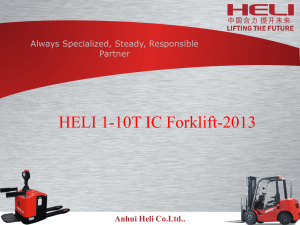 Improvement on 1-10T IC Forklift
