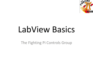Basics of LabView
