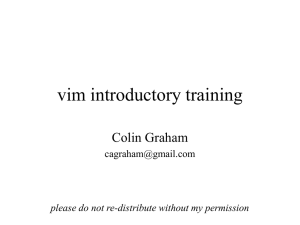 vim intro