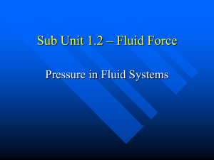 Sub Unit 1.2 – Fluid Force
