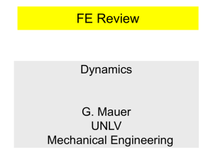 FE_Review_Dynamics - Department of Mechanical Engineering