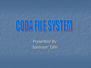Coda File System