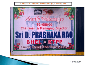 kakatiya thermal power project 1x600 mw