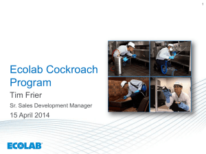 Ecolab Cockroach Presentation