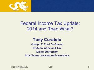 Tax Update_MACE_Jan 2015