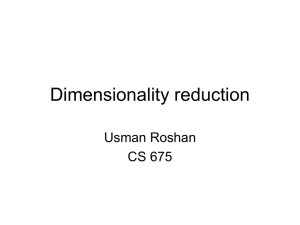 Dimensionality reduction II