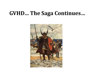 CBMTG 0801 GVHD… The Saga Continues…