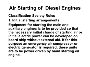 Air Starting of Diesel Engines