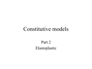 Constitutive models