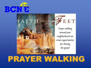 PRAYER WALKING