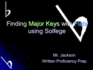 Finding Major Keys with Flats
