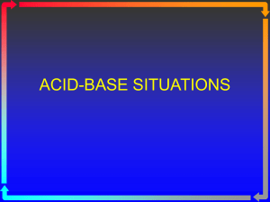 ACID-BASE SITUATIONS - Macomb