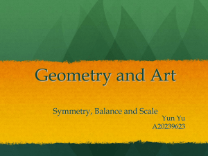 Geometry and Art Symmetry, Balance and Scale