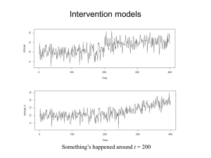 Intervention models