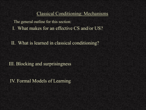 Classical Conditioning: Mechanisms