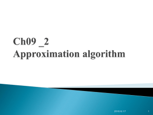 Ch09 _2 Approximation algorithm