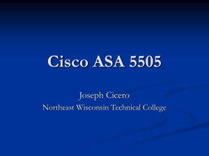 ASA Basics - Network Specialist Program