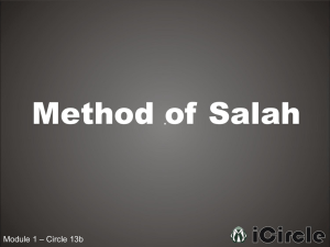 1-13b Method of Salah