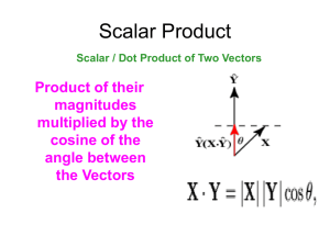 Lect 4 Scalar Product