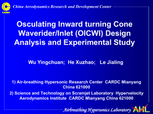 Airbreathing Hypersonics Laboratory China Aerodynamics