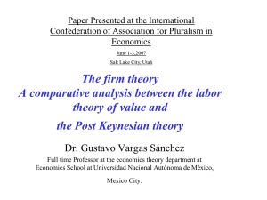The firm theory A comparative analysis between the labour