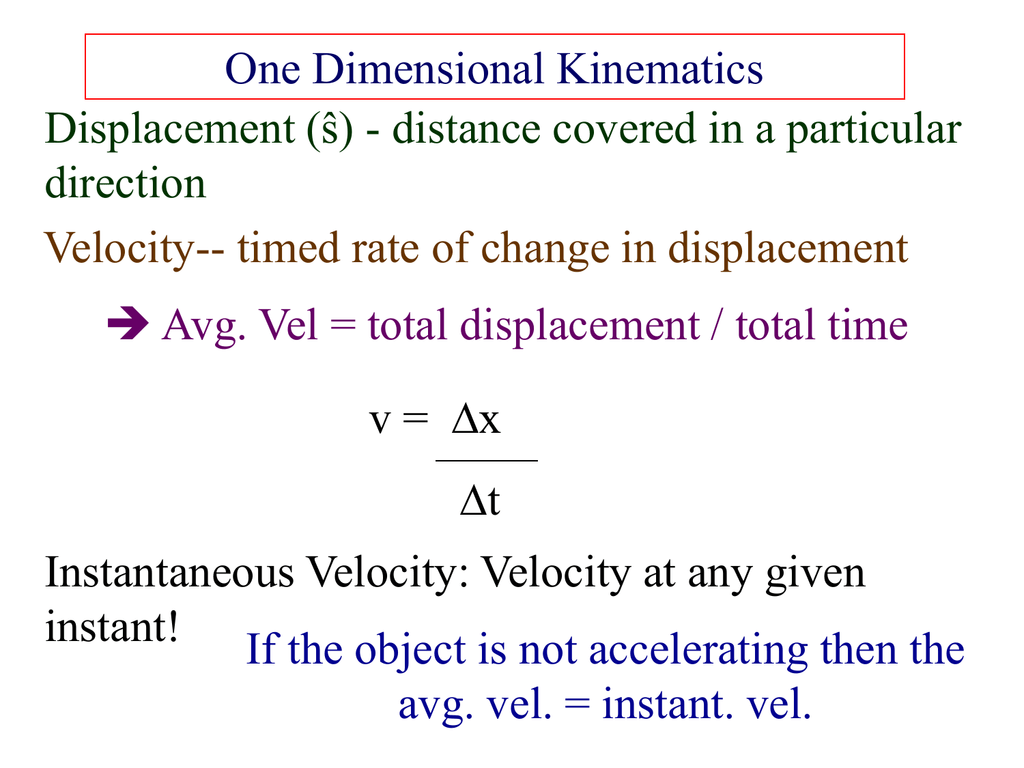 What Is Two Dimensional Kinematics