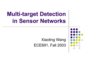 Multi-target Detection in Sensor Networks