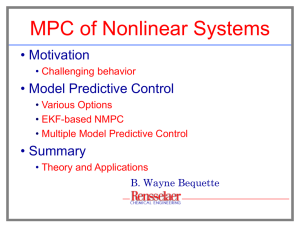 MPC of Nonlinear Systems