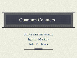 Quantum Counters