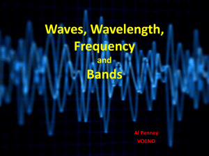 Waves, Wavelength, Frequency and Bands