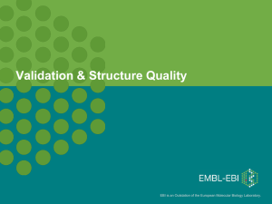 Structure validation - European Bioinformatics Institute