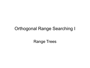 Range trees