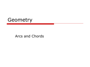 Chords, Arcs & Central Angles