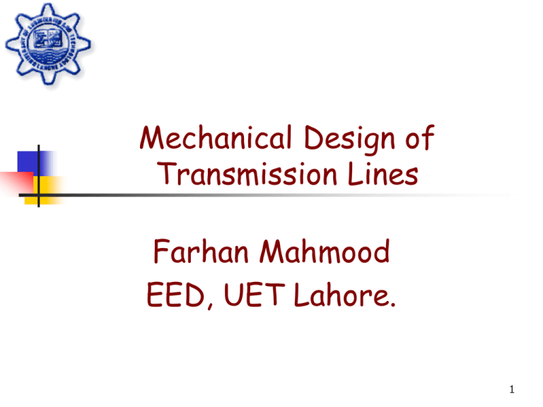 Design Of Transmission Lines