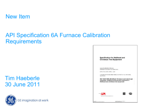 API 6A Furnace Calibration