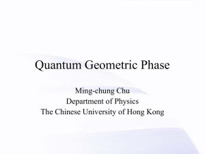 Chu_Mingchung - Department of Physics, The Chinese