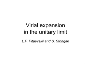 Virial expansion in the unitary limit