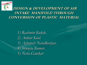 Inlet Manifold - Indus CAD Engineering