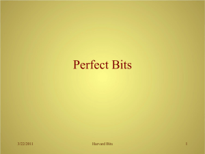 Perfect Bits