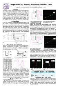 Design of an 8-bit Carry-Skip Adder Using Reversible - Asee