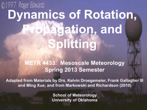Dynamics of Supercell Rotation, Propagation and Splitting Powerpoint