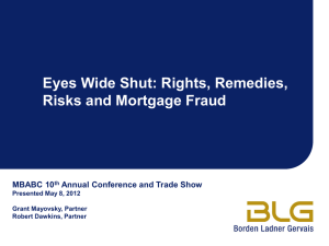 Mortgage Fraud PPT